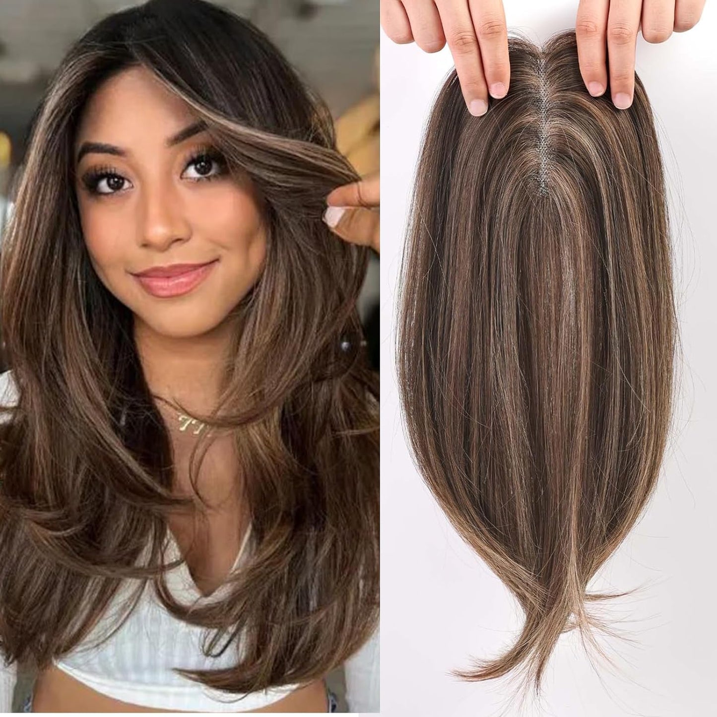 14/18 Inch Hair Toppers for Women Synthetic Hair Toppers Hair Pieces