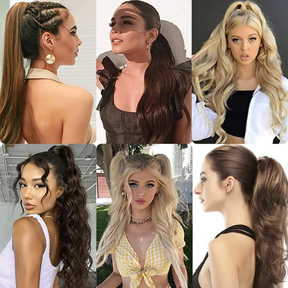 32 Inch Flexible Wrap Around Ponytail