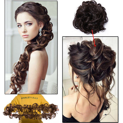 Scrunchie Messy Hair Bun Chignon Elastic Band Extension