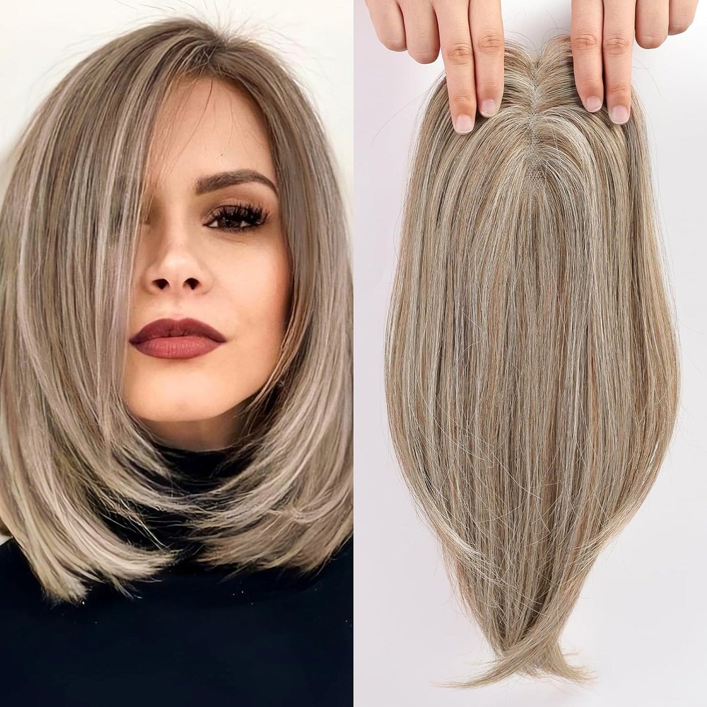 14/18 Inch Hair Toppers for Women Synthetic Hair Toppers Hair Pieces