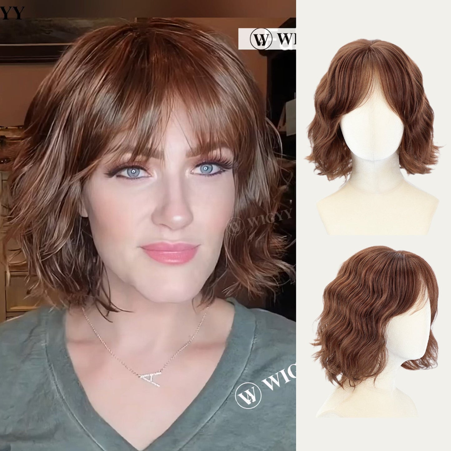 Chloe - Wigyy Curl Bob Wig with Bang