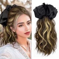 Black bow-Mixed brown