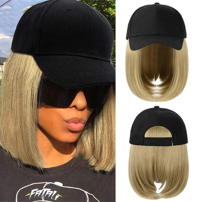 Baseball Cap Wig Hat With Hair Wig Naturally Cap With Wig Hat Wigs