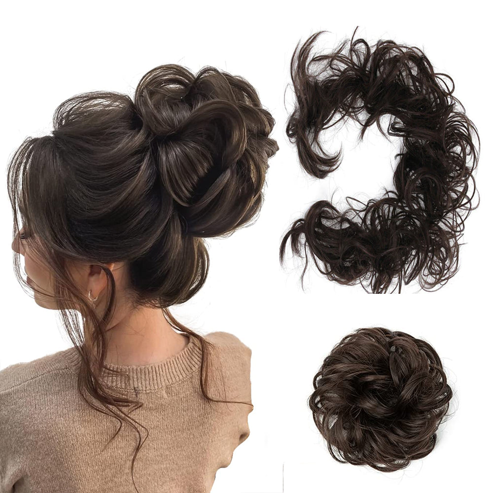 Scrunchie Messy Hair Bun Chignon Elastic Band Extension