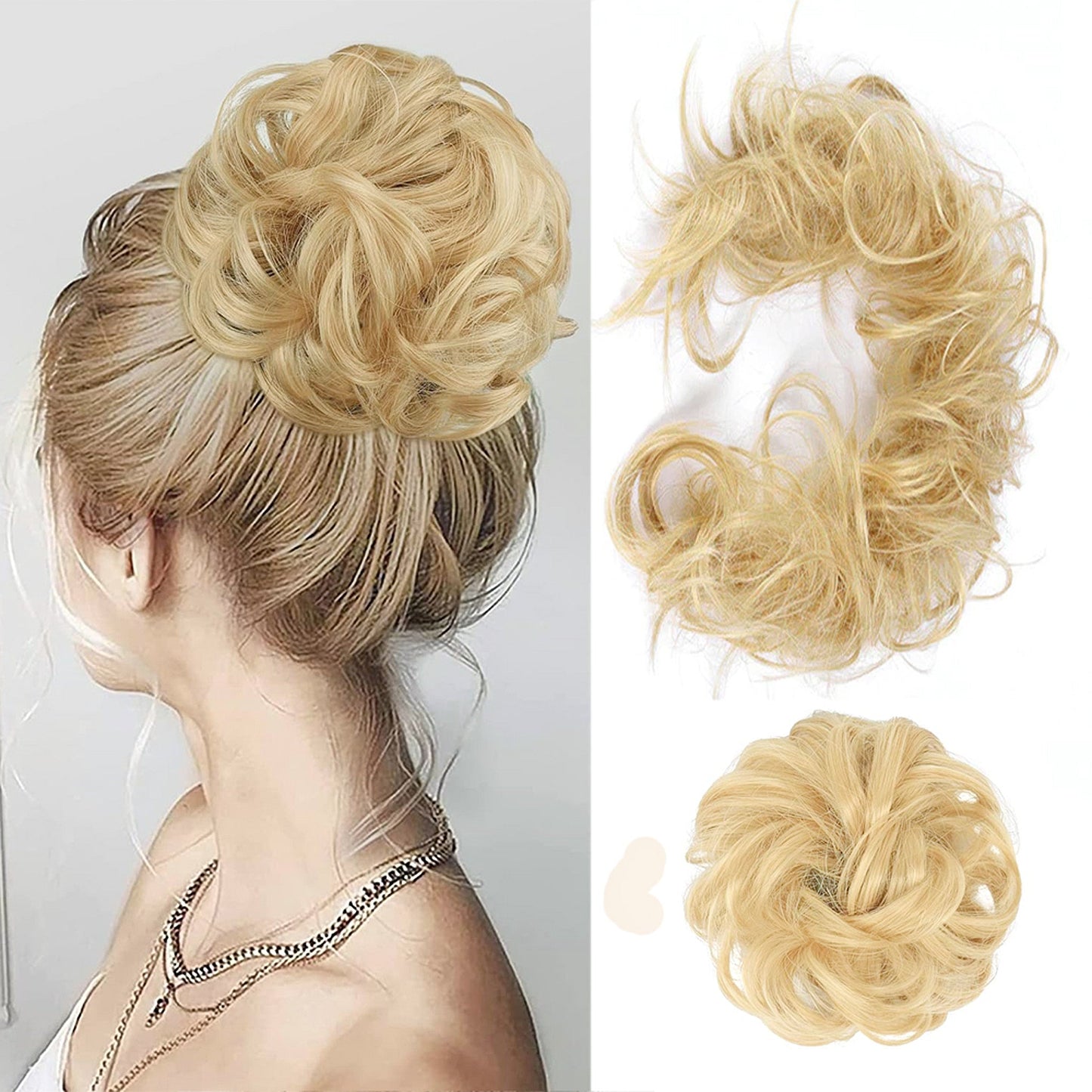 Scrunchie Messy Hair Bun Chignon Elastic Band Extension