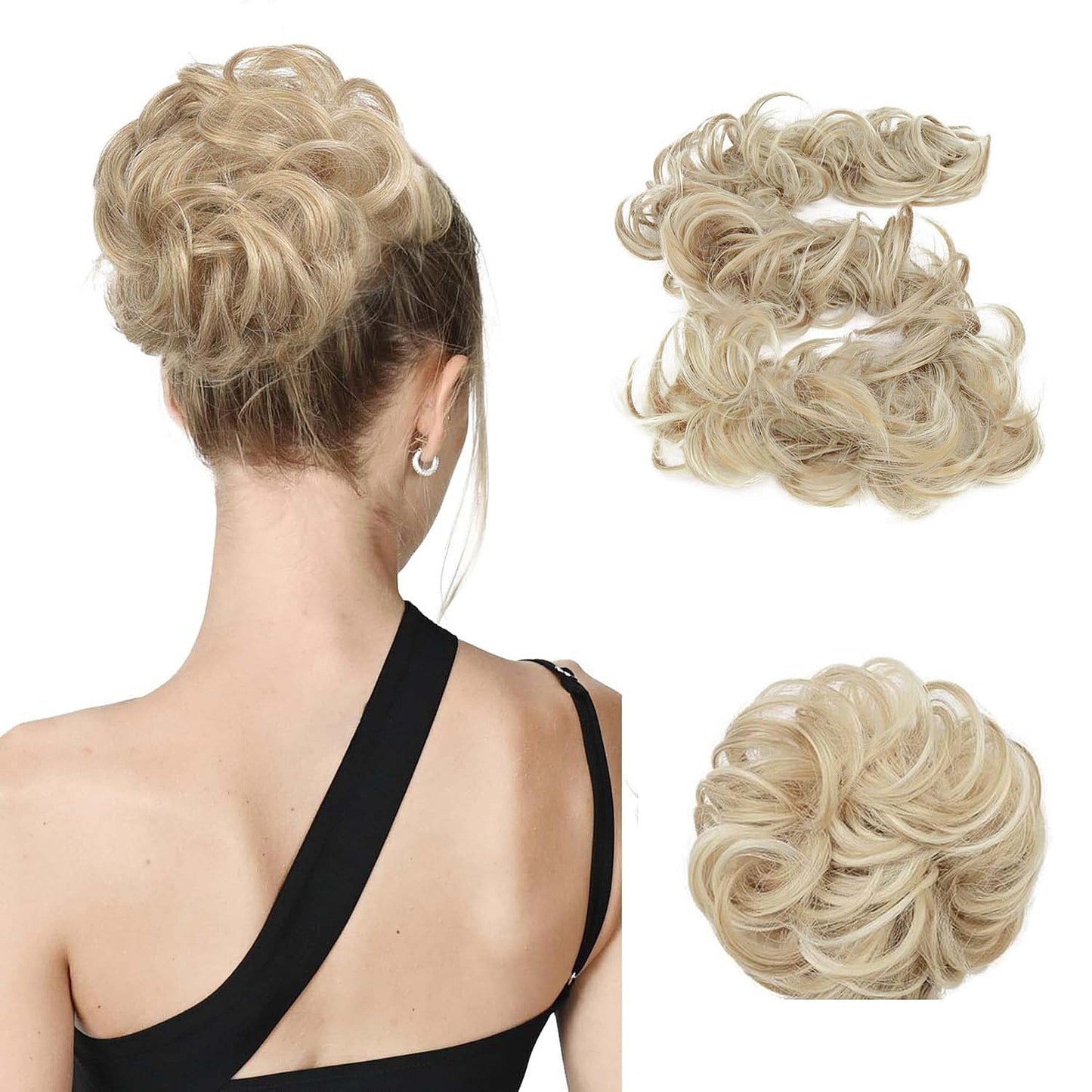 Scrunchie Messy Hair Bun Chignon Elastic Band Extension
