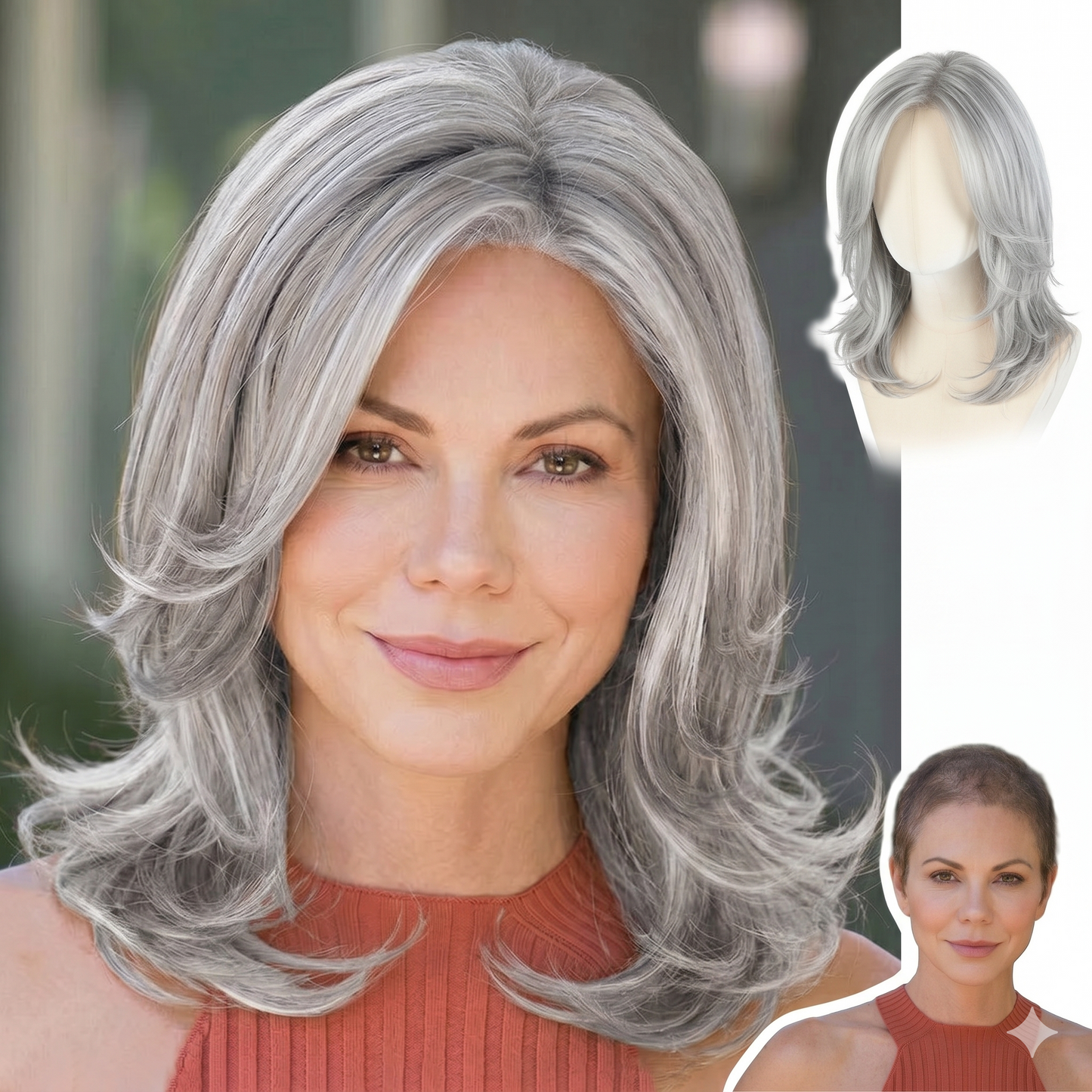 Rose - Wigyy Shouder Length Curl Elegant Wig