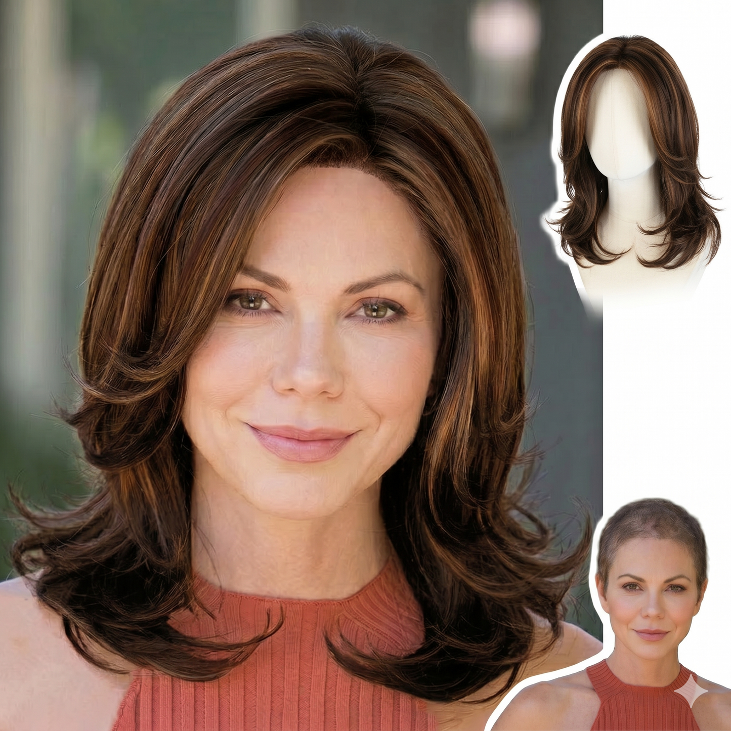 Rose - Wigyy Shouder Length Curl Elegant Wig