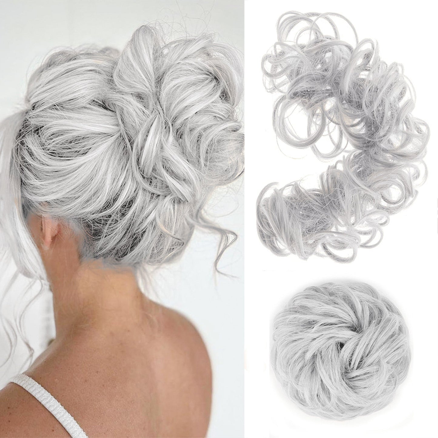 Scrunchie Messy Hair Bun Chignon Elastic Band Extension