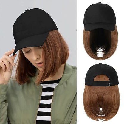 Baseball Cap Wig Hat With Hair Wig Naturally Cap With Wig Hat Wigs