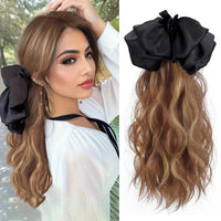 Black bow-Blonde Brown