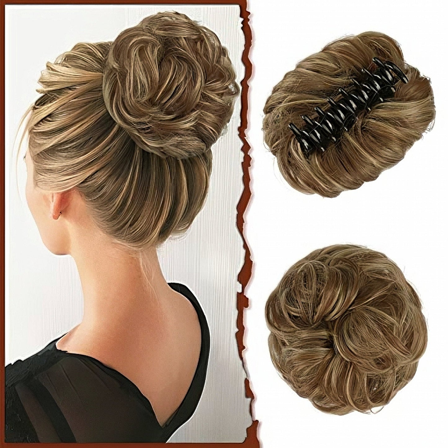 Claw Clip Messy Bun Hair Piece
