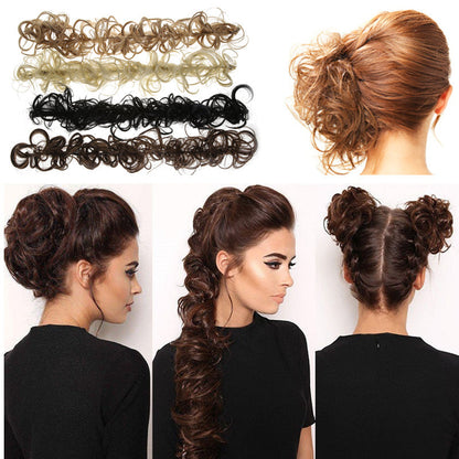 Scrunchie Messy Hair Bun Chignon Elastic Band Extension