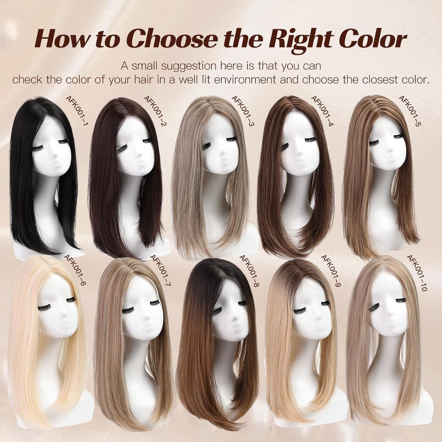 14/18 Inch Hair Toppers for Women Synthetic Hair Toppers Hair Pieces