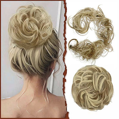 Scrunchie Messy Hair Bun Chignon Elastic Band Extension