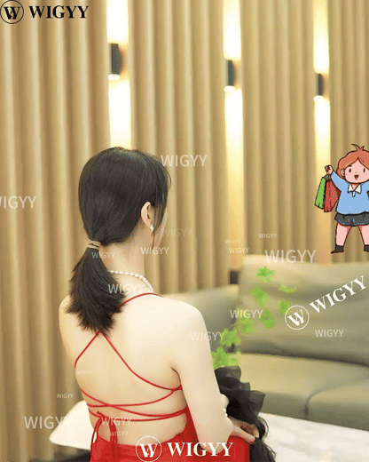 12inch Claw Clip Ponytail Hair Extensions Curly hair Natural bow Tail False Hair